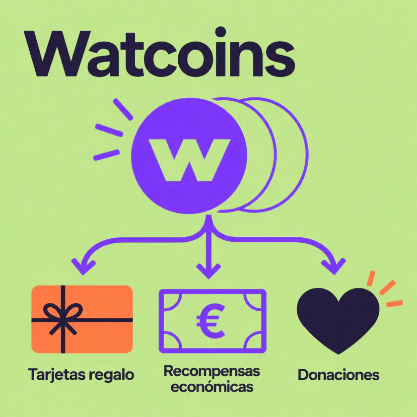 Monedas WatCoins que se ganan al participar en estudios de We are testers
