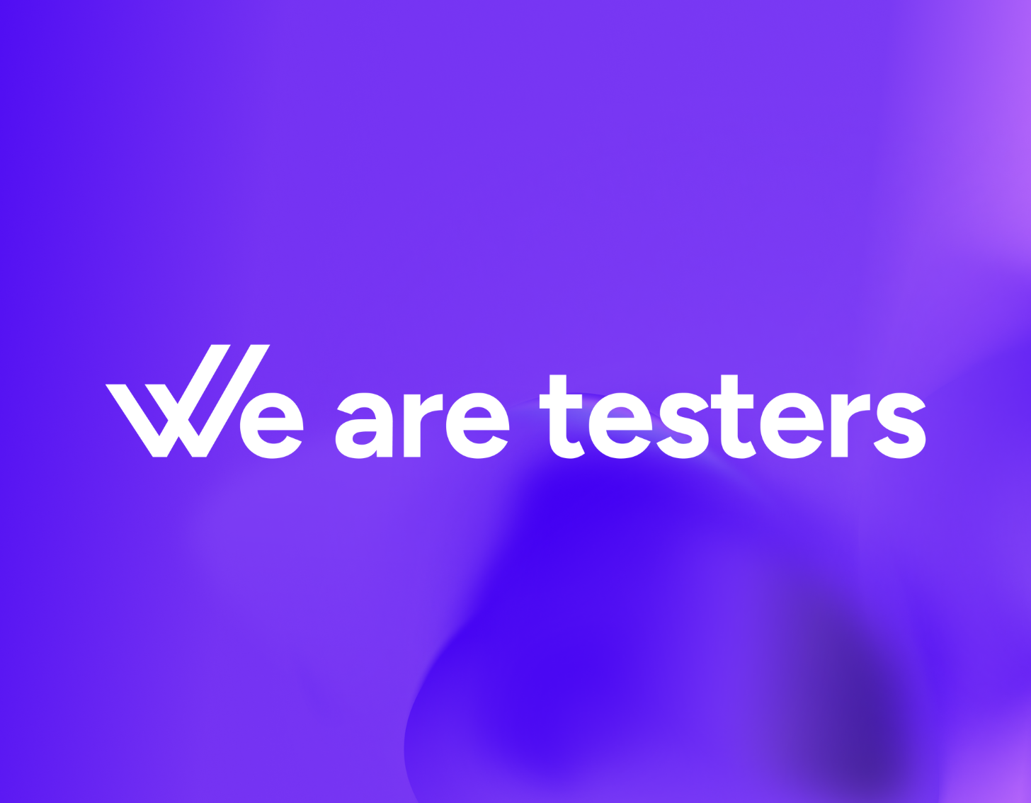 we are testers